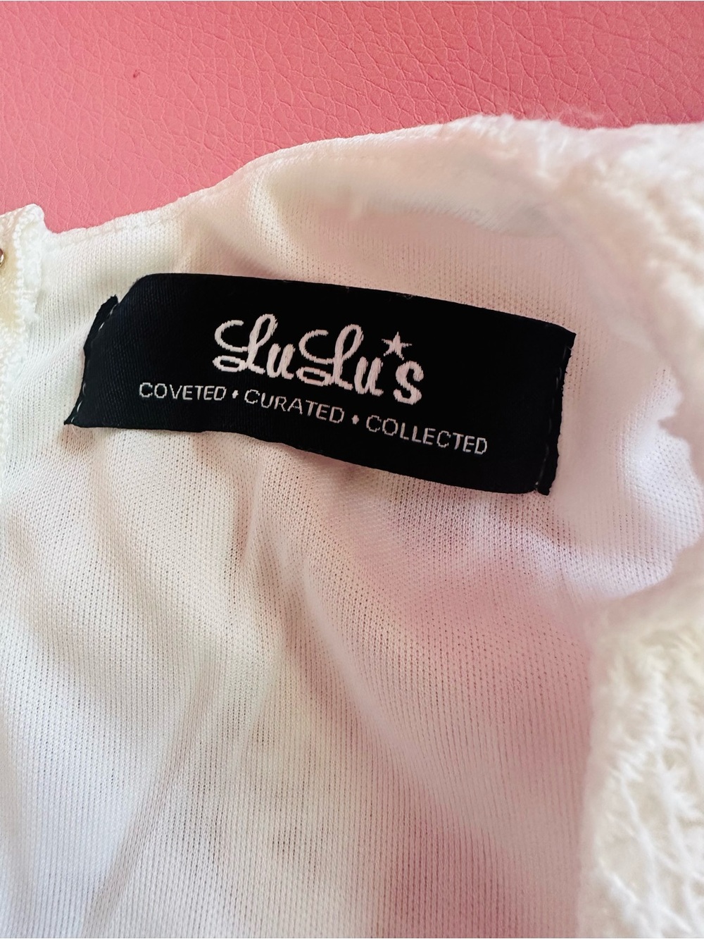 Lulu's White Lace Crochet Crop Top - Picture 2 of 8